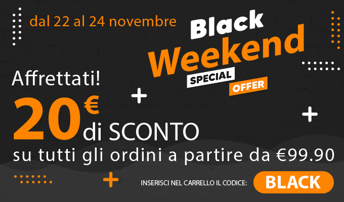 BLACK WEEKEND su TricoAeshop.com