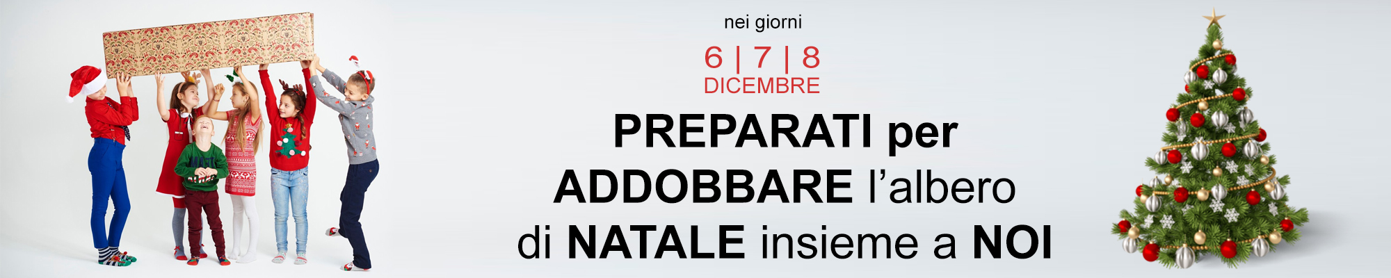 Preparati per ADDOBBARE l'ALBERO di NATALE insieme a NOI